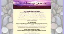 Desktop Screenshot of gaymarriagescotland.org