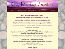 Tablet Screenshot of gaymarriagescotland.org